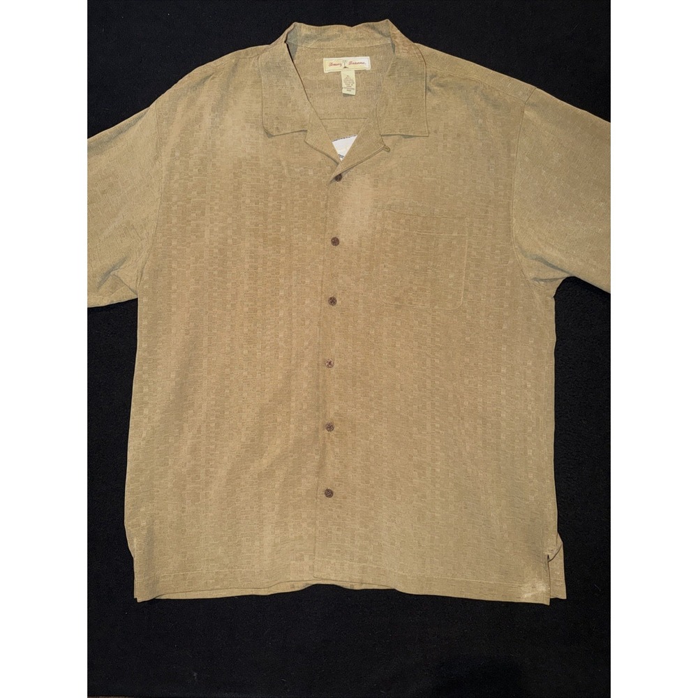 Tommy‎ Bahama Silk Embroidered Glassmates 2006 Olive Green Mens XL